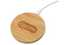 Round Bamboo Eco 10W Wireless Charger