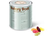 Tins of Sweets Calendar Tin with Jelly Babies