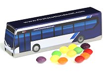 Bus shaped sweet boxes