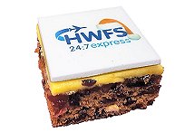Logo printed cakes