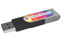 Domed Logo Twister USB Drive