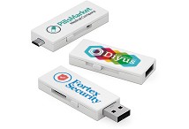 Dual port promotional USB stick