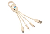 Hook clip eco promotional charging cable