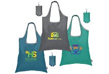 Recycled Polyester Foldaway Tote Bags