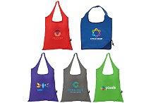 Foldaway shopping bags with printed logo