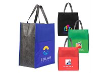 Large tote bags with 210d printed pocket