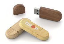 USB Drives in Recycled Paper Logo Branded