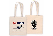 Printed cotton tote bags