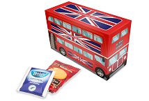 Bus Tin of Tea Bags & Shortbread Biscuits