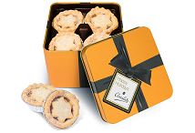 Mince Pies in a Large Gold Square Tin 