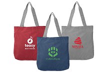 Promotional shopper tote in 300D polyester