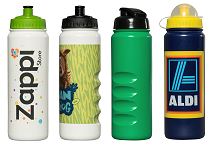Logo Printed Sports Bottle with Finger Grip 750ml