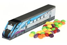 Train boxes of sweets