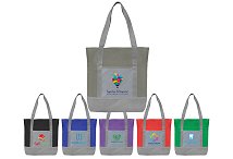 Two tone tote bags