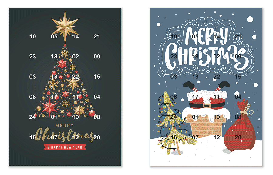 Advent calendars 1 & 2