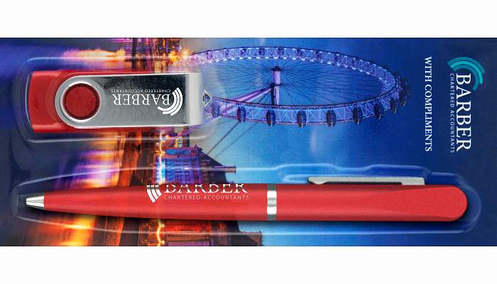 Ball Pen & Twister USB Stick Corporate Gift