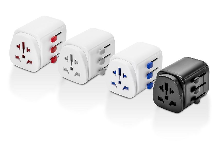 Travel adaptor colour selection