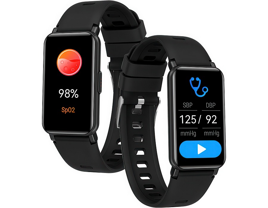 Smartband displaying blood oxygen and pressure