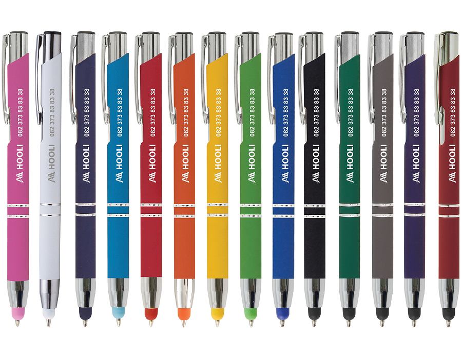 Colour range for Custom Engraved Crosby Stylus Pens