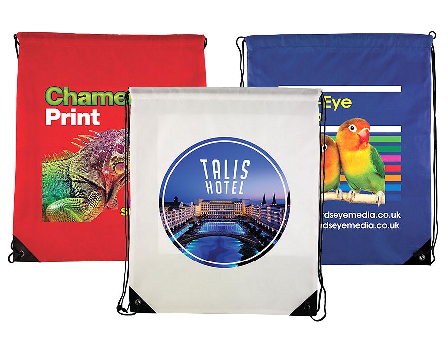 Printed Draw String Bags in Full Colour