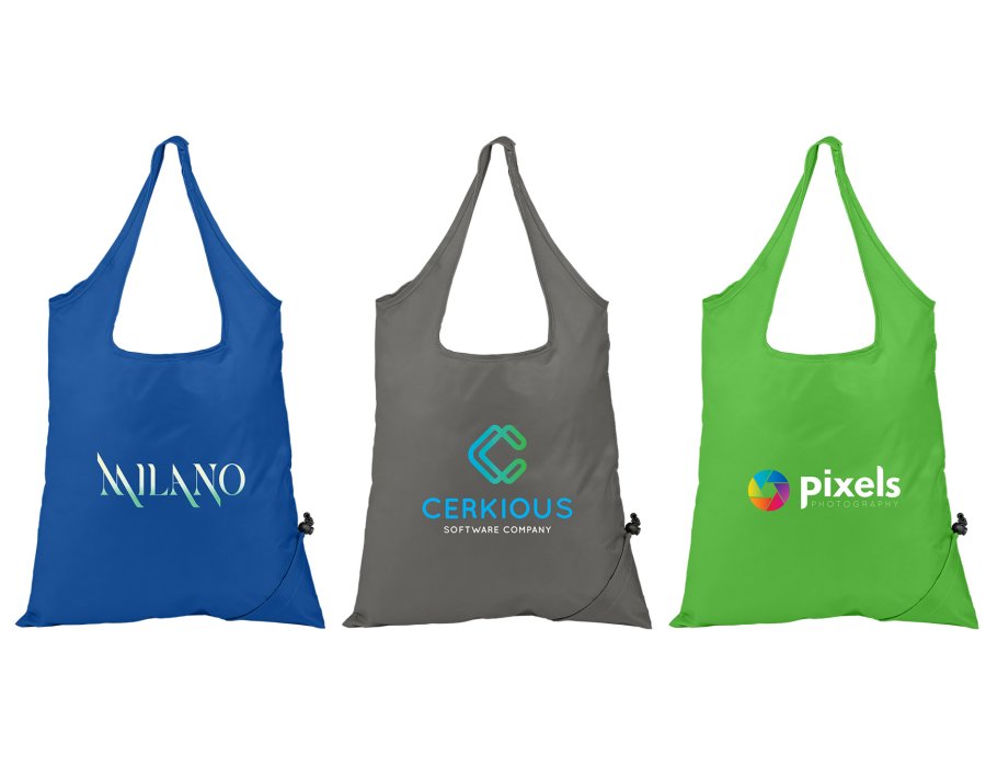 Branded Foldaway Shopping Tote Bags