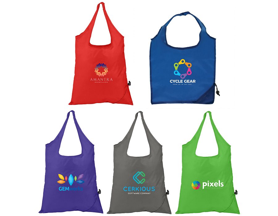 Branded Foldaway Shopping Tote Bags