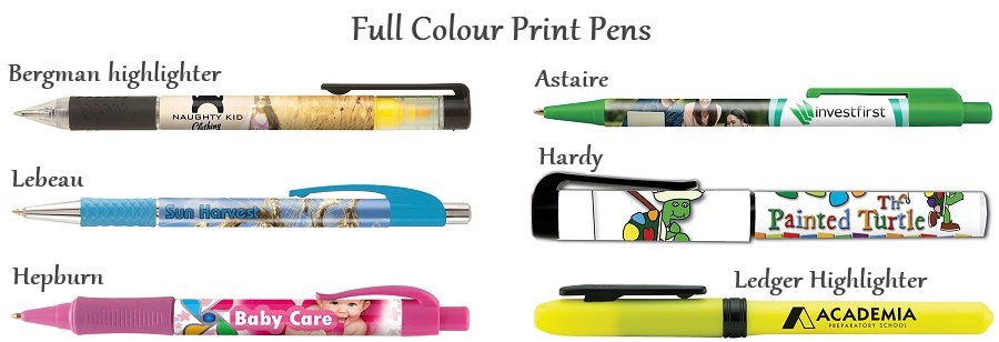 Full colour print pens