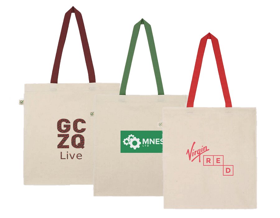 Organic Custom Cotton Shopper Tote Bags
