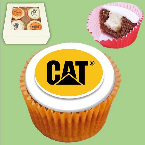 Home Worker Cupcakes with CAT logo