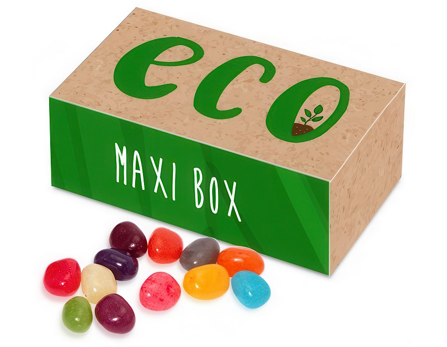 Branded Maxi Rectangle Card Box of Jelly Bean Factory sweets