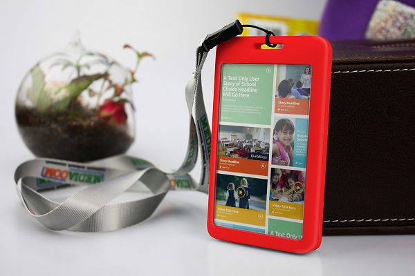 Lanyard Power Bank with red body