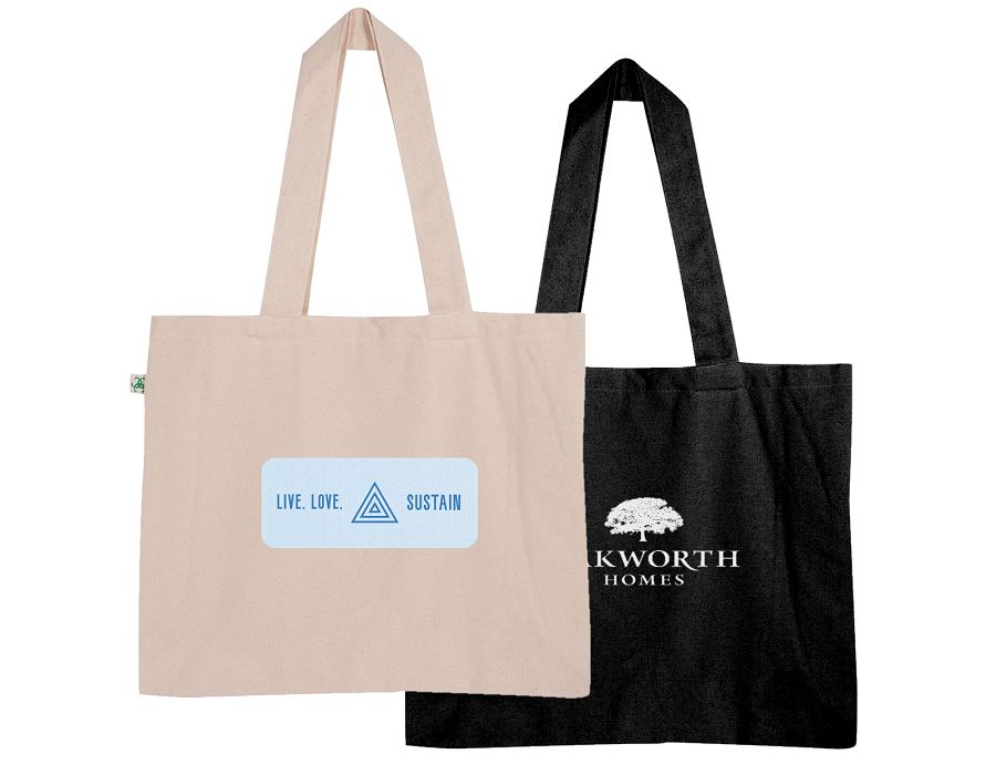 Tote Bags Large Organic with Internal Pockets with a custom logo