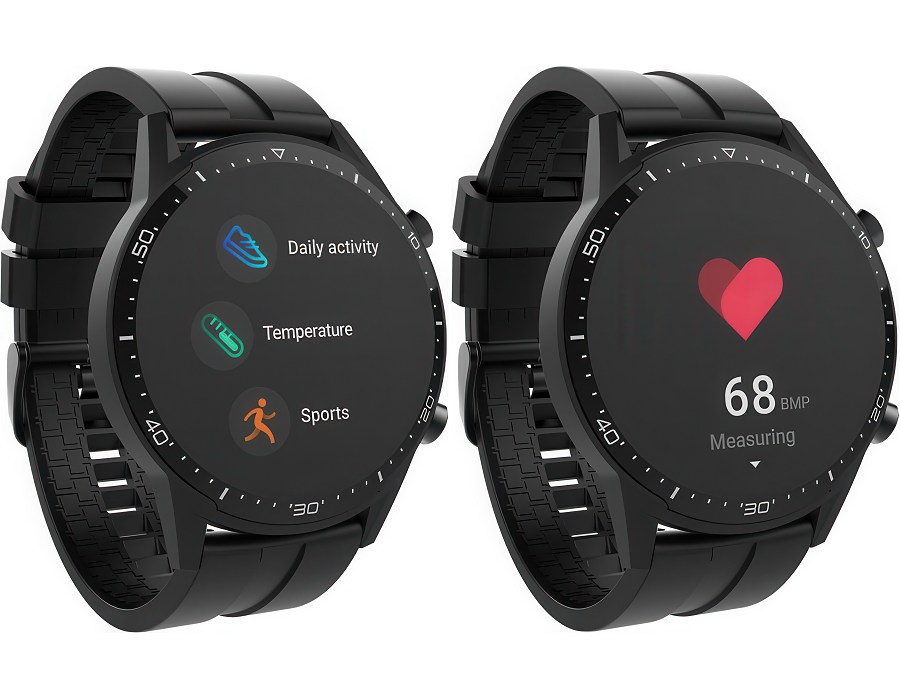 Two displays of the smartwatch