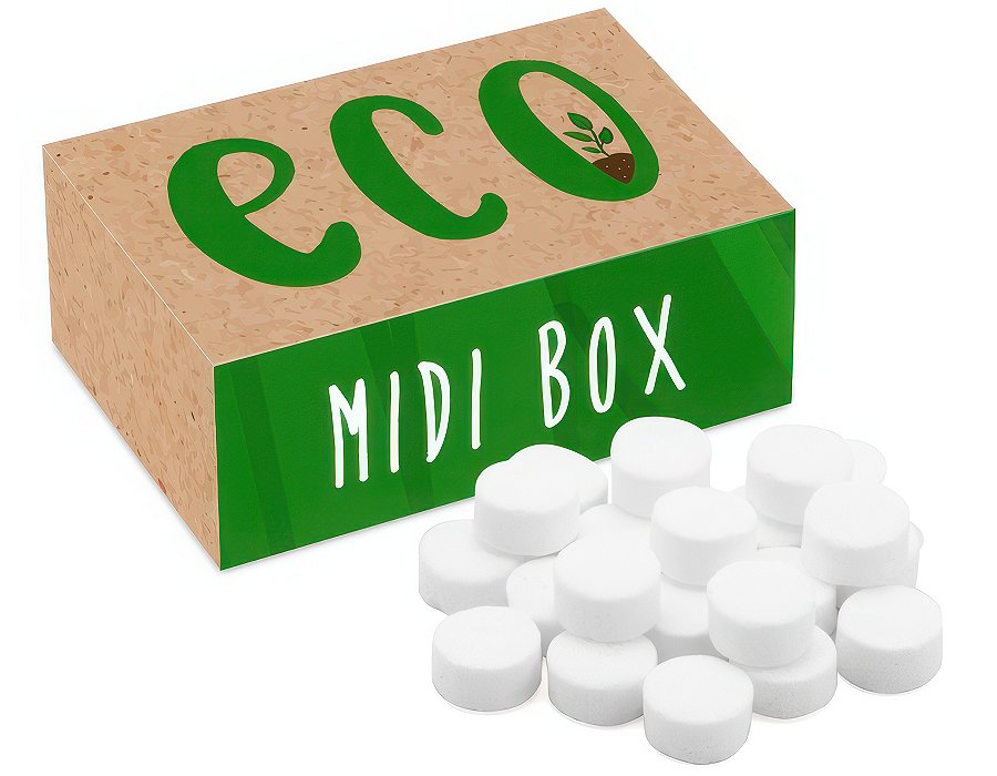 Branded Midi Mints in a Midi Rectangle Card Box