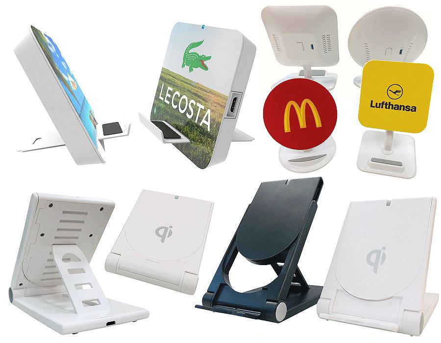 Mobile phone stand QI chargers