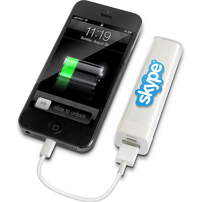 Listick Power Bank charging an iPhone