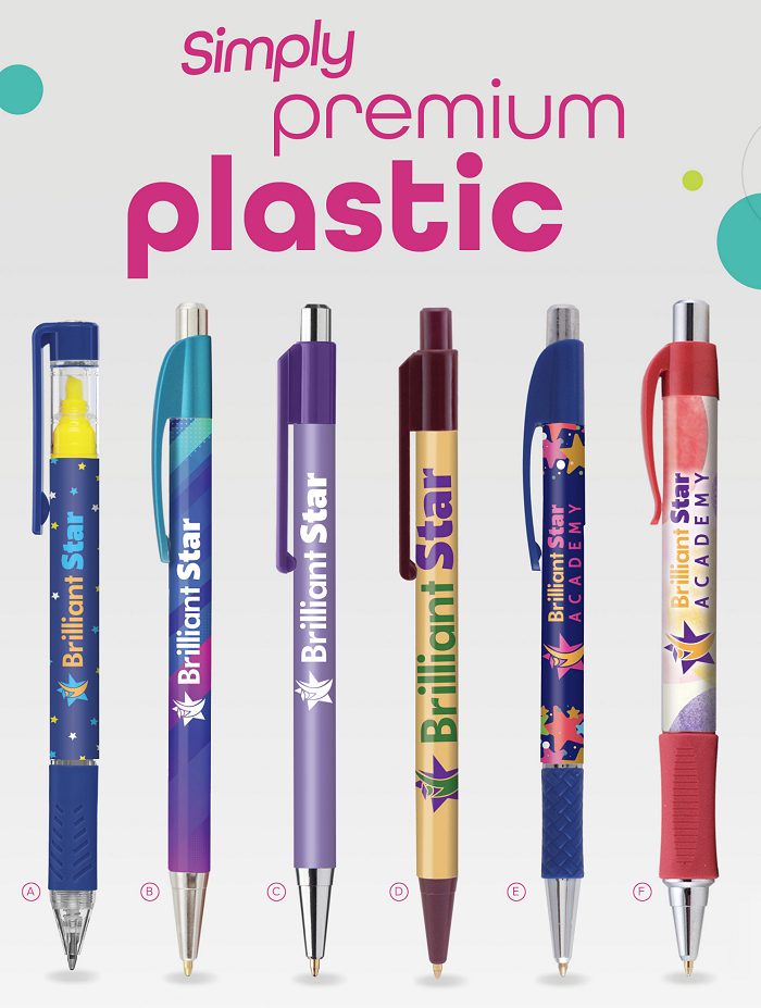 Premium plastic pens