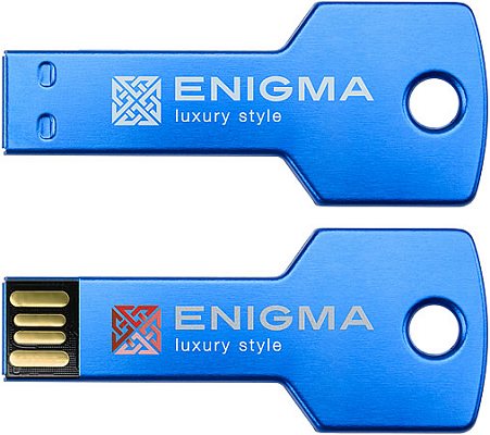 Blue Printed USB key