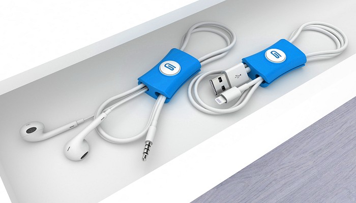 Cable Tidy Snappi™ blue pair