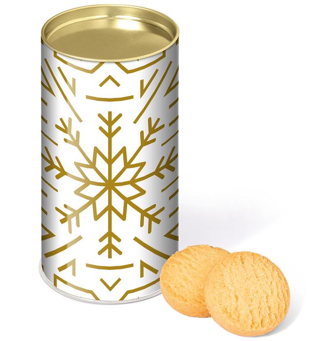 Promotional Shortbread Biscuits in a Snack Tube