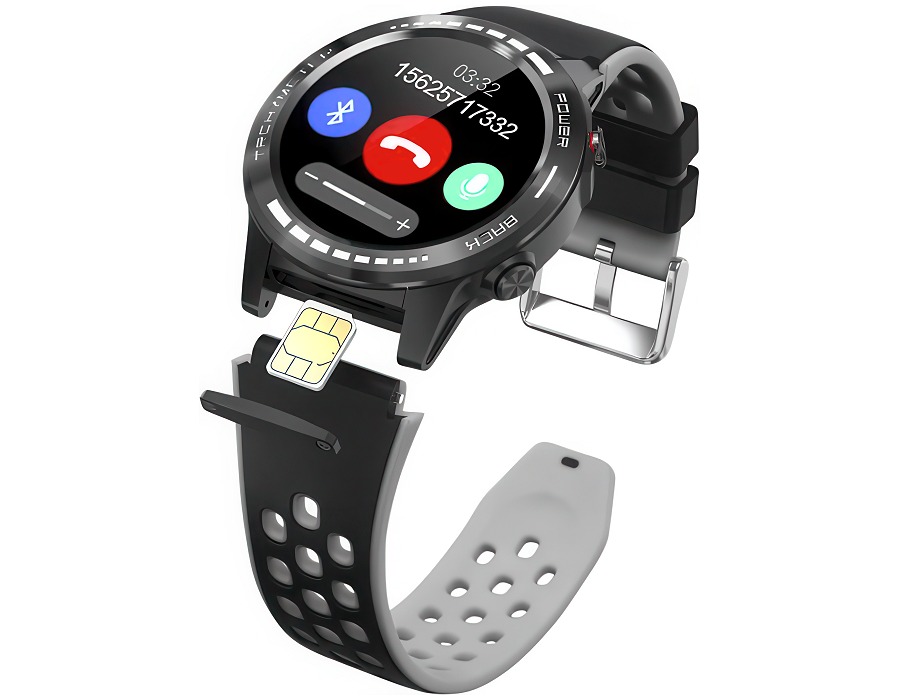 Smartwatch showing SIM insertion