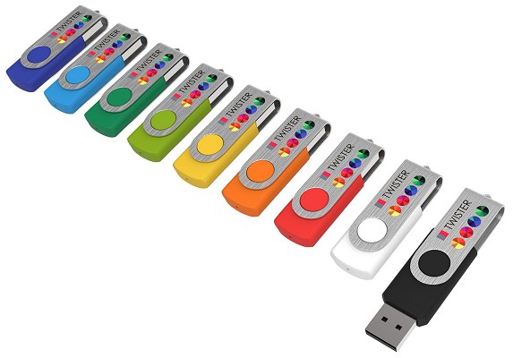 USB drives colours