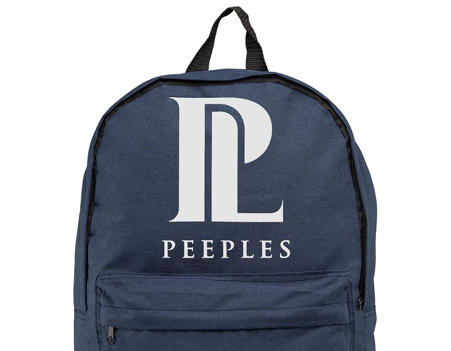 Canvas printed backpack upper