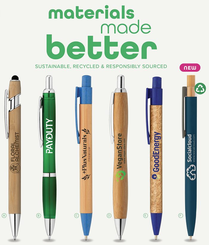 Responsible materials pens
