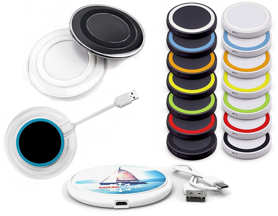 Round wireless chargers