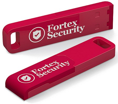 Rugged USB Stick in red